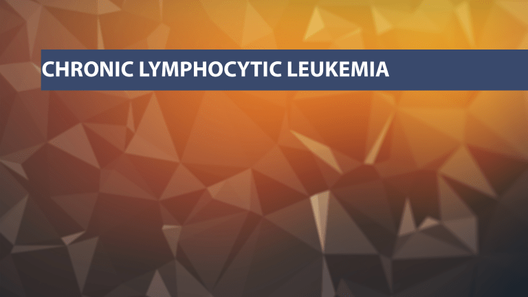 Relapsed Chronic Lymphocytic Leukemia