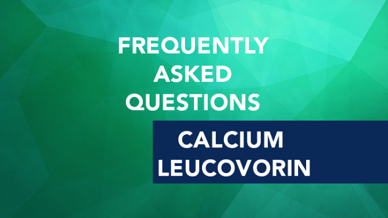 Frequently Asked Questions about Calcium Leucovorin (leucovorin)