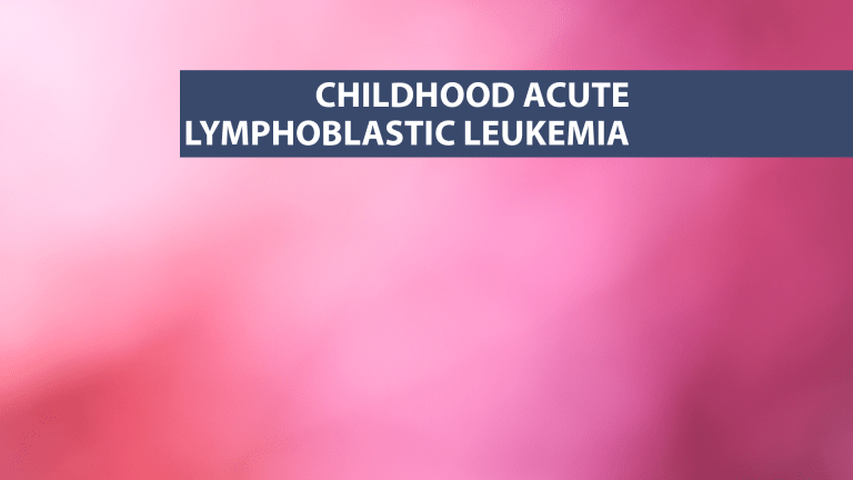 Treatment of Childhood Acute Lymphoblastic Leukemia