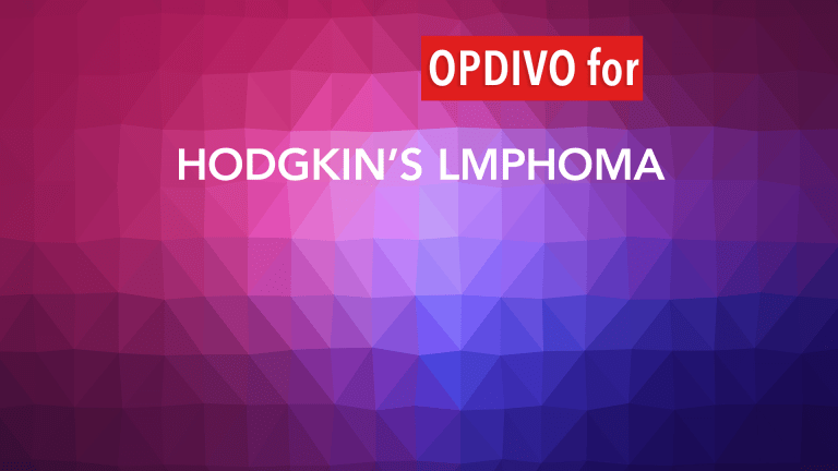 Opdivo Immunotherapy for Hodgkin's Lymphoma
