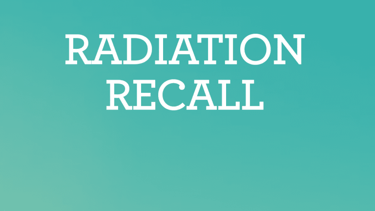 Radiation Recall Overview